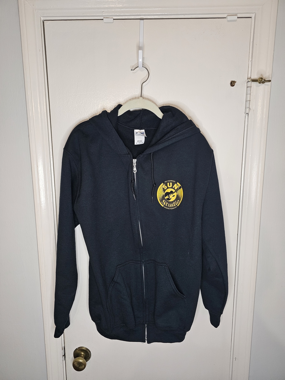 Sun Studios Memphis Black Zip Hoodie Size Medium